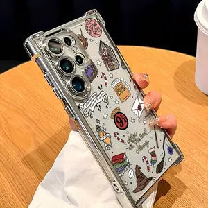 Cool H-Harrys P-Potters Anime Pattern Phone Case Suitable for Samsung Galaxy S25 S24 S23 S22 S21 S20 FE Ultra Plus Edge 4G 5G Anti Fall Transparent Soft Back Cover