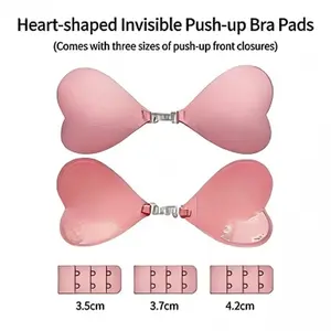 Fan Favorite AgeRose Women's Nipple cover Heart-Shaped Adhesive Breast Lift Pads, Waterproof Sweatproof Invisible Water Bra Pads for Bikini Low-Cut Tops Elegant Summer