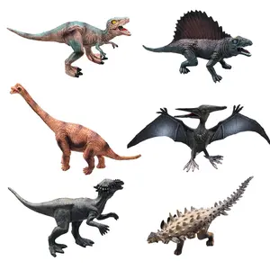 6 Pcs Plastic Dinosaur Toys