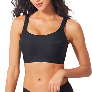 VRCOMFY Jelly Wireless Women Comfortable Push Up Bras Wireless Seamless Full Coverage Bra Buttery Soft Everyday Tshirt Bra