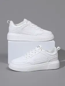 Trendy Men's Casual Sports Shoes, Thick Sole Platform, Colorblock Upper, Lightweight Comfort, Ideal for Campus, Office, All Seasons