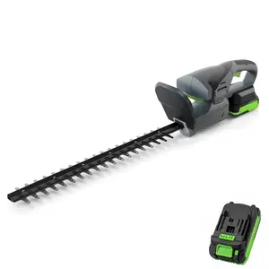 Garvee Wireless Hedge Trimmer 17.7-Inch - 18V 2.0Ah Battery & Charger Included - 0.63" Cut Capacity - Lightweight 4lb - Safety Lock & Tip Protector - Double Sided Precision Blade - Ideal for Garden, Lawn, Yard Care