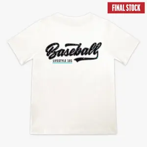 Splatter Lightweight Youth Tee - White/Black