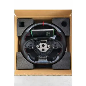 Hydro Dip Carbon Fiber Steering Wheel for Chevy Corvette C7 2014-2019