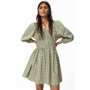 H&M Flared-skirt cotton dress
