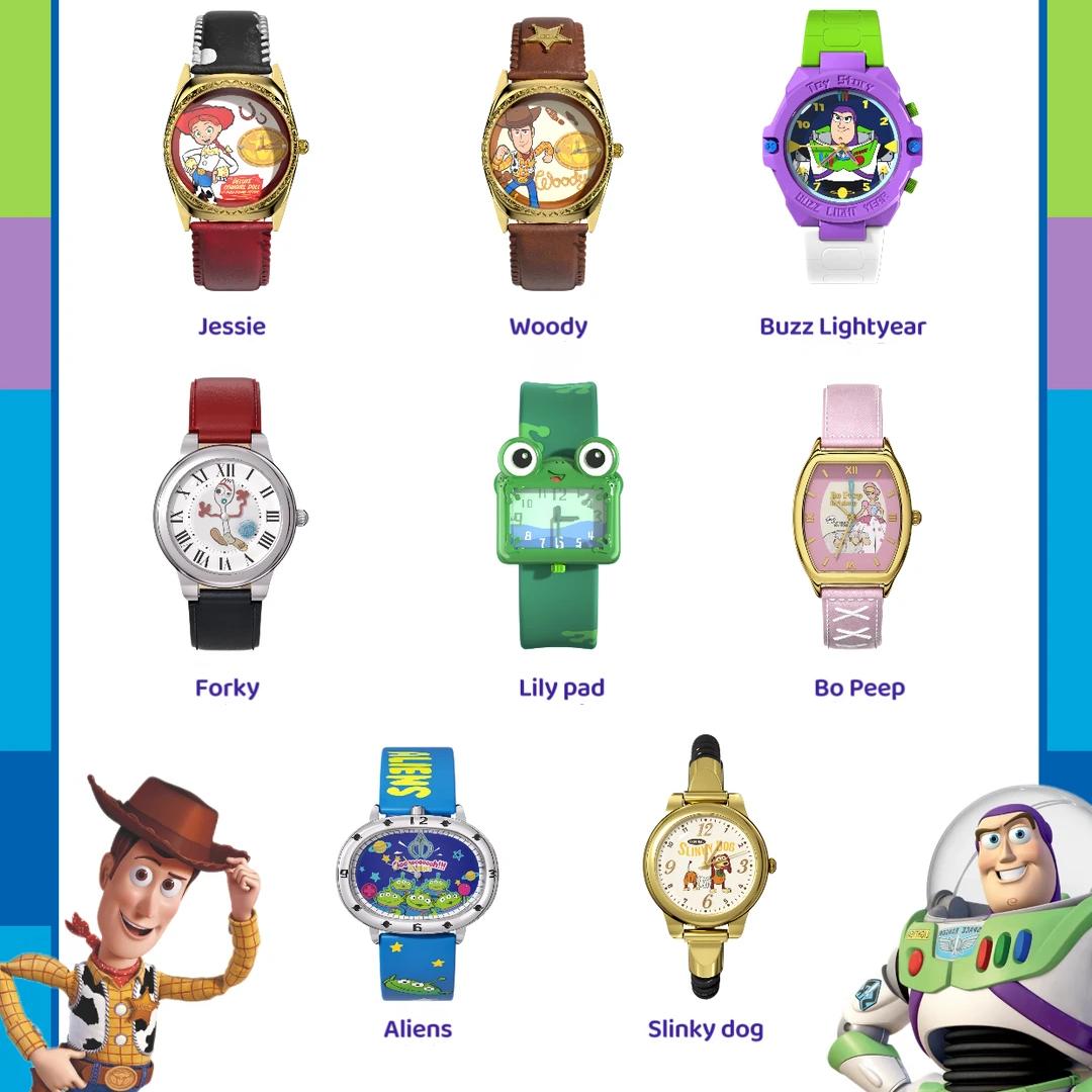 Disney Toy Story Collectible Blind Box Themed Watch - Lightweight Analog Quartz Watch, Colorful Soft Strap, Features Woody & Jessie, Single Sealed Randomized Box, Collectible Item, Unisex Fashion Accessory, Holiday Back To School Use, Accessories, Wristwa