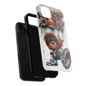 Sporty Basketball Character Phone Case for iPhone 12 Pro Max - Protective Cover with Unique Design