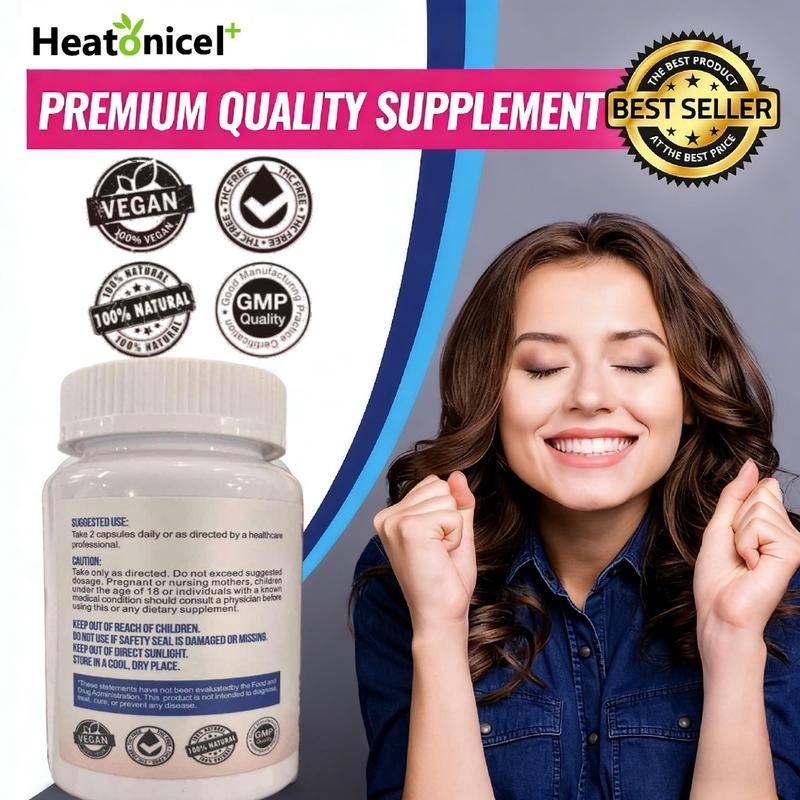 【Buy 1 Get 1】Heatonicel Calm & Sleep Supplement 1000mg for Fall Asleep Faster, Stay Asleep Longer with Magnesium Glycinate &  Magnesium L-Threonate,90 Capsules