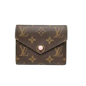 Pre-owned Louis Vuitton leather Tote Bags 【DIZ】Victorine Bean Compact Wallet Monogram PVC P216954108