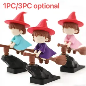 3D Printed Witch Broom Car Drift Ornament, Fun Drift Steering Wizard Broom Decoration, Perfect Gift for Car Enthusiasts, Car Interior Decoration