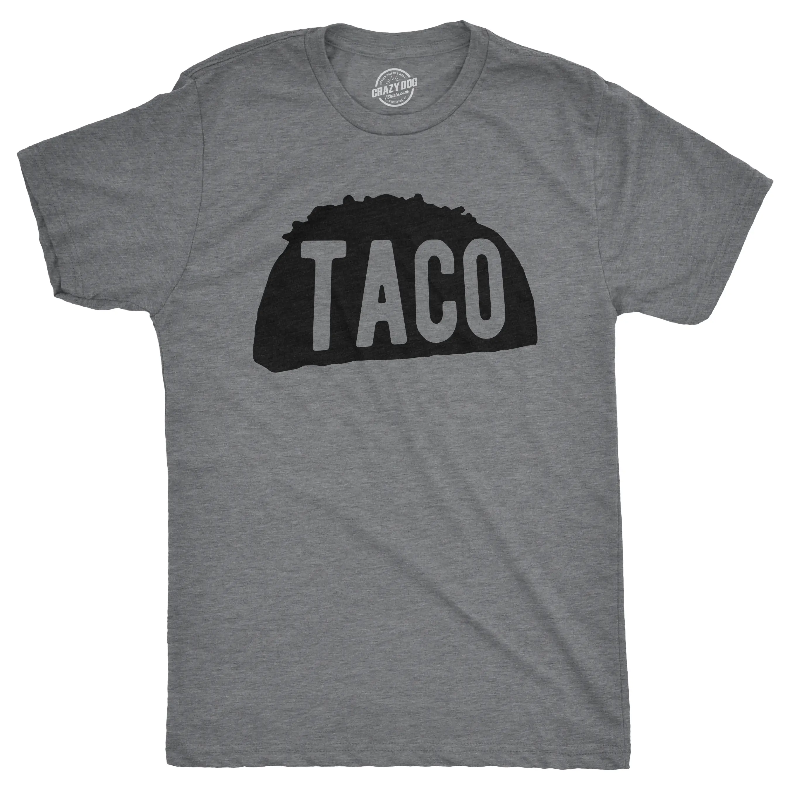 Mens Taco T Shirt Funny Taco Tuesday Tee for Guys Mens Funny T Shirts Cool Vintage Fashion T-Shirt Gift Classic Menswear Cinco De Mayo Apparel for Men Funny Food Short Sleeve Novelty Tees for Guys Dark Grey