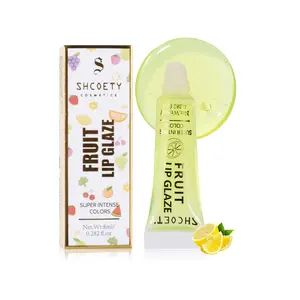 Fruit Flavor Lip Glaze, 6 Counts/set Moisturizing Lip Glaze, Glossy Lip Glaze Stick, Plumping Lip Oil Lip Stick for Girls & Women, Makeup