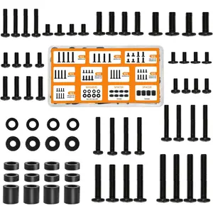 Universal TV Mounting Hardware Screws Kit with Box - Includes M4 M5 M6 M8 Screws, Washers and Spacers, VESA Mount Screws TV Mount Replacement up to 80"
