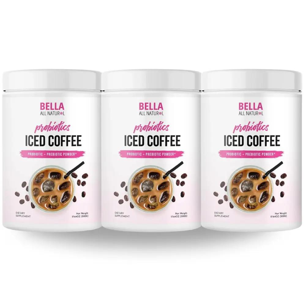 3 Pack Bella All Natural Probiotics Iced Coffee - 500g 3 Pack Bella All Natural Probiotics Iced Coffee - 500g