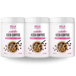 3 Pack Bella All Natural Probiotics Iced Coffee - 500g