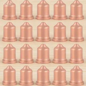 45A Plasma Cutting Nozzle Tips, 20-Pack, Fit for PMX Series Torches, Reusable Consumables, Compatible with 45XP 65 85 105 Models, Durable Copper Electrodes