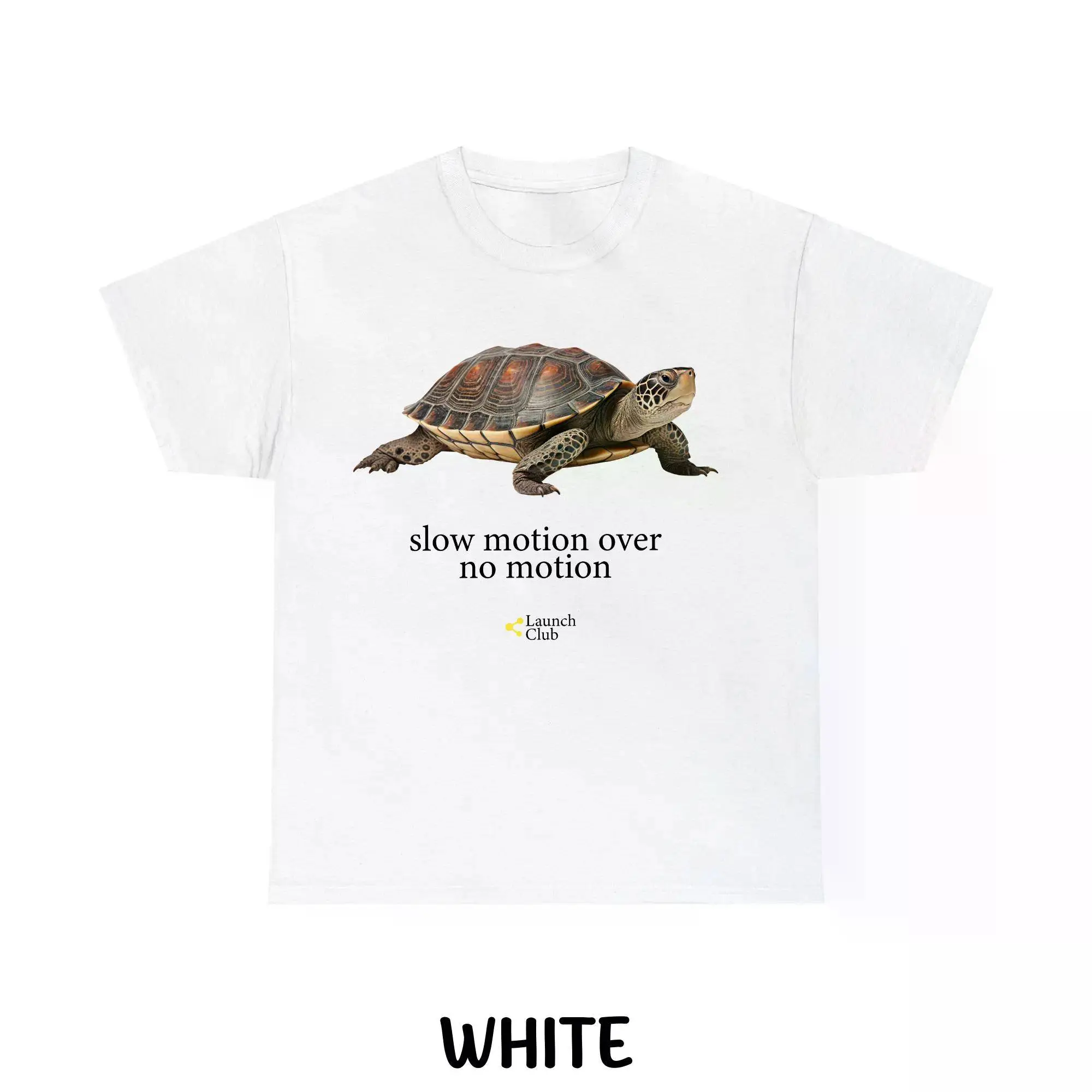 Unisex Slow Motion Turtle T-Shirt, Vintage Graphic Retro Shirt in 100% Cotton with a Breathable Relaxed Fit and Short Sleeves