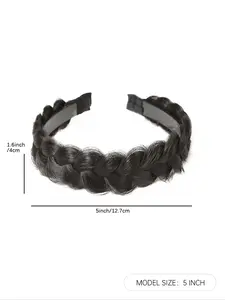 Women's Hair Band No Braid Needed, Free Hands, Instant Atmosphere Beauty, Perfect for Dates/commute, All Seasons, Hair Braid Headband