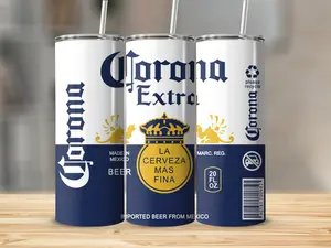 Corona Extra Tumbler – 20oz Beer Design Stainless Steel Cup