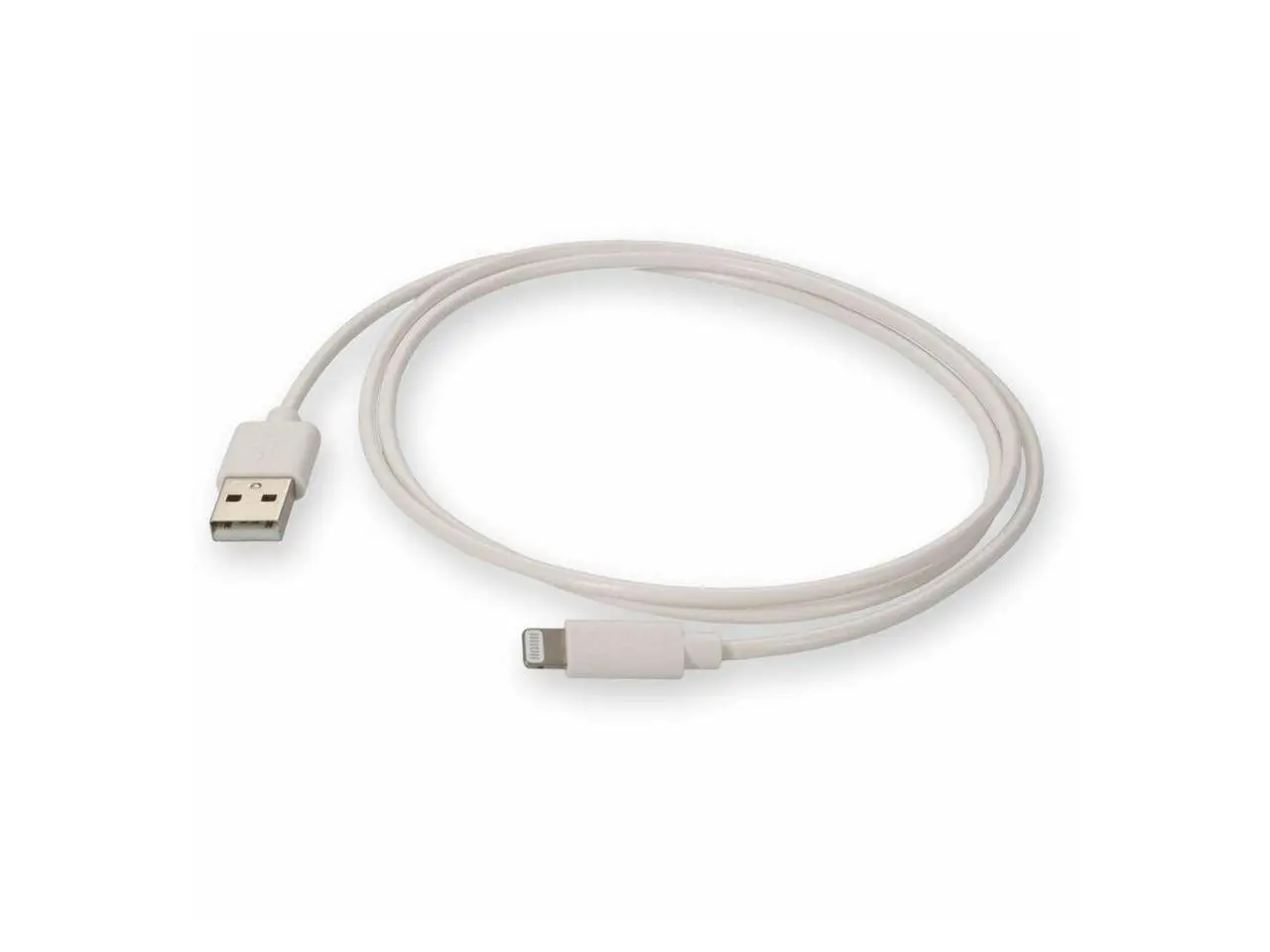 AddOn 1m Apple Compatible USB-A 2.0 to Lightning Cable White M/M MD818AMAAO