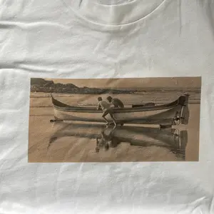 T-shirt with boat photo Tshirt Summer Comfort Top
