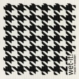 houndstooth black