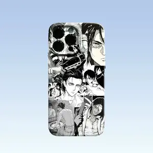 Attack on Titan Eren Jaeger Black White Manga Collage Phone Case | Anime AOT Cover  iPhone16promax15 14 13 12 11