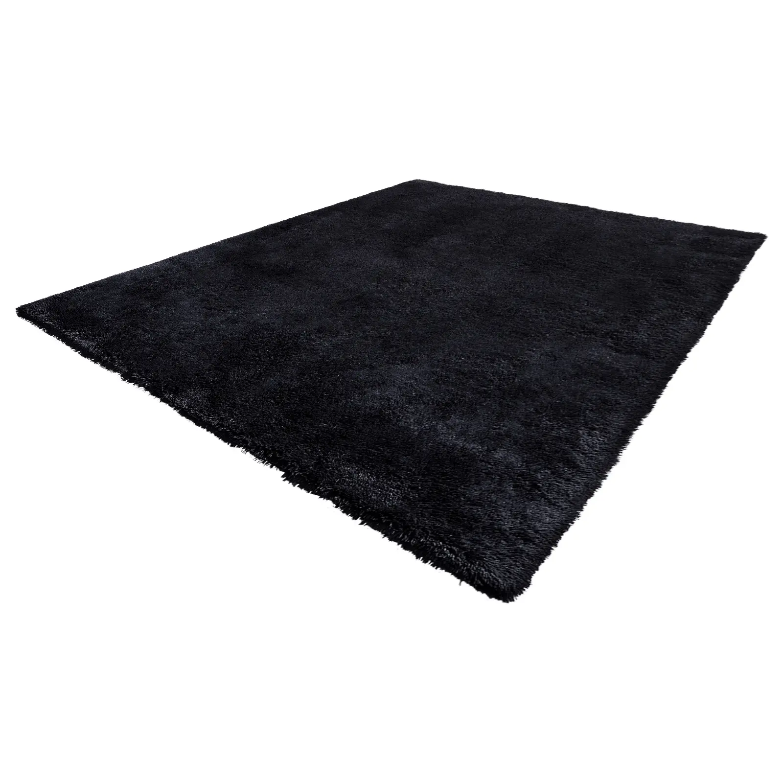 【Summerfinds】VEVOR 8x10 ft Indoor Plush Shag Area Rug, Non-Shedding Non-Woven Slip-Resistant Black Carpet, Rugs for Bedroom, Living Room Use, Modern Home Aesthetic Decor, Living Room Decor, Nursery Decor