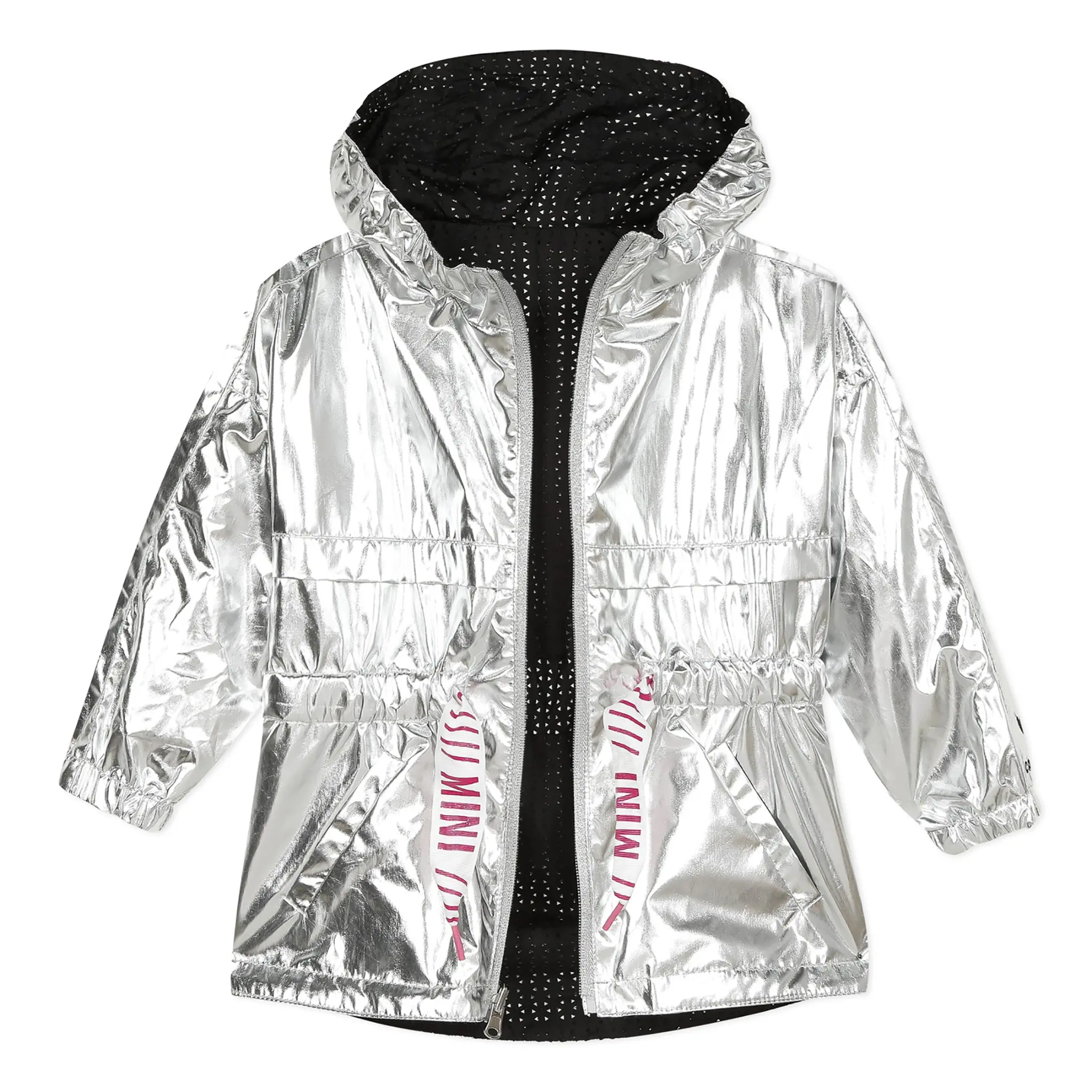 CATIMINI Reversible silver parka