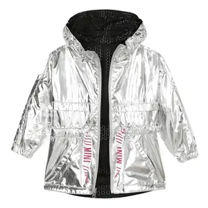 CATIMINI Reversible silver parka