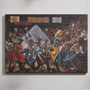 The Sugar Shack Poster | Ernie Barnes Artwork – African American Art – Modern Fine Art