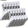 【Black Friday】1/3/6 Pairs Men's Mid-Calf Soccer Socks, Sporty Socks, "FS" Letter & Geometric Pattern, Silicone Grips, Moisture-Wicking and Breathable Fabric, Athletic Socks