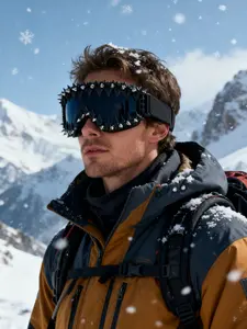 Punk Style Irregular Shaped Sunglasses, Trendy Windproof Ski Goggles, Fashion Accessories for Men & Women for Outdoor Activities, Outdoor Sports Glasses