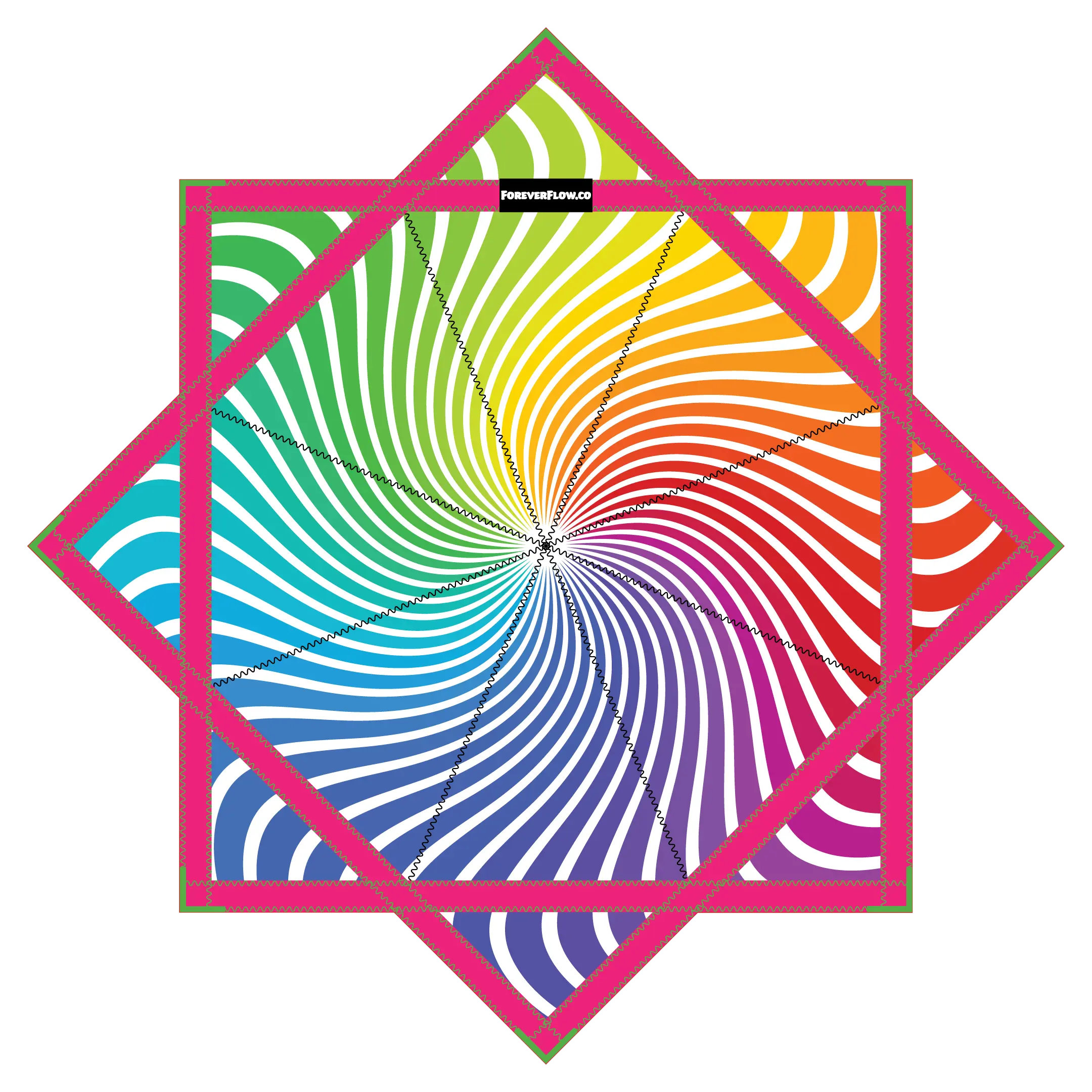 Rainbow Spin – Forever FlowStar 26" (Ready to Ship)