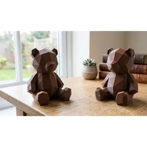 Low Poly Bear Statue