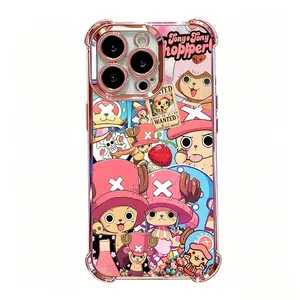 Phone Case -One P-Piece Chopper Cute Cartoon Phone Case Suitable for Iphone 17, 16, 15, 14, 13, 12, 11, Pro Max. Shock-Resistant. The Perfect Gift for Fans