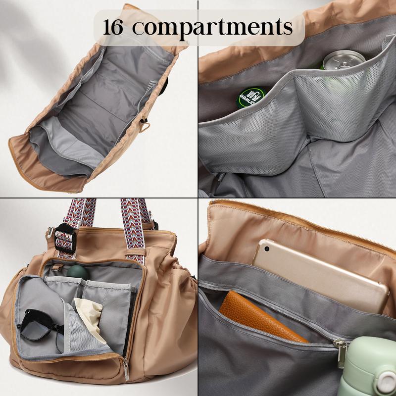 BIIVOYA Multi-Functional Women's Fashion Mommy/Diaper/Tote/Shoulder Bag — Large Travel Backpack | Expandable Commuter Bag, Daily Use & Holiday Gift