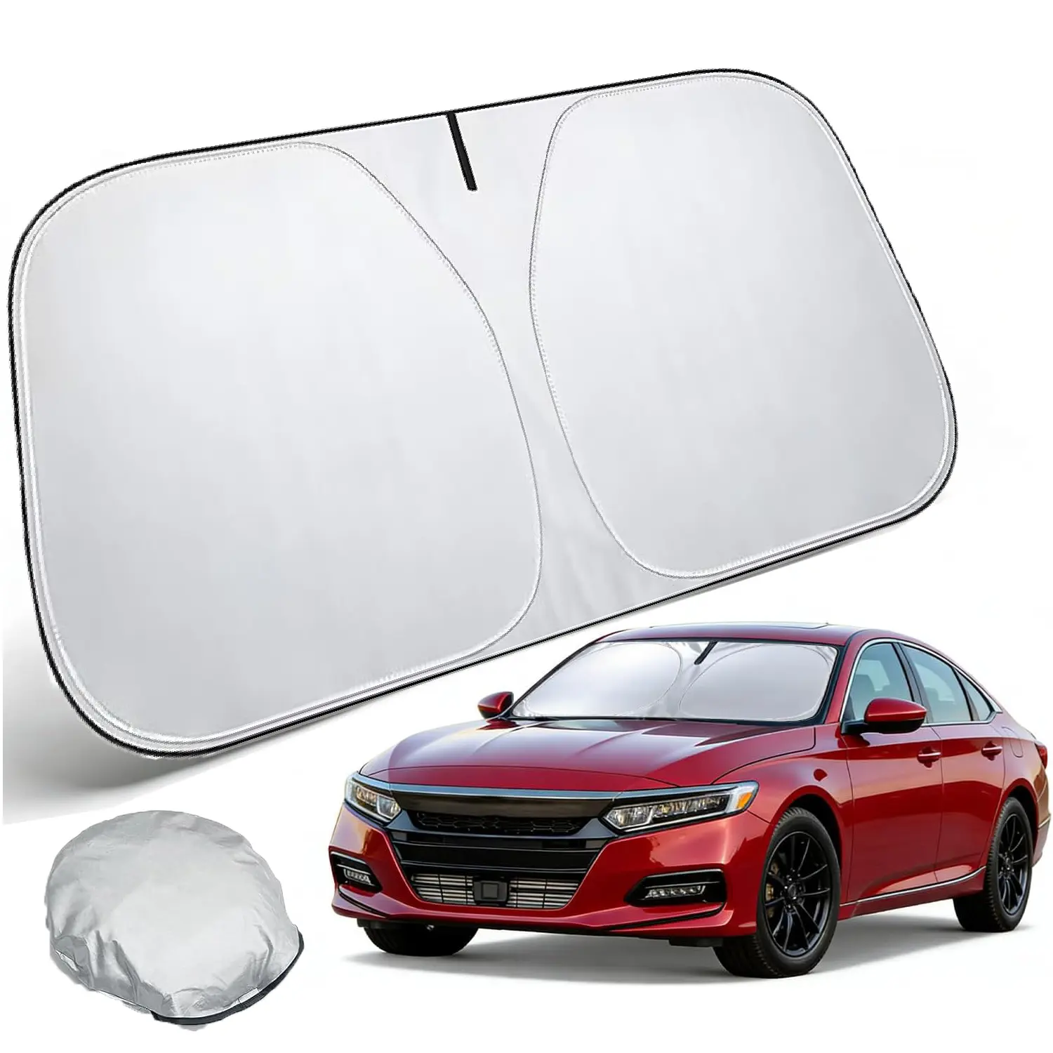 55" x 27.5" Car Windshield Sun Shade,Car Sun Protection Front Windscreen Inside, Windshield Sunshade Cover, Sun Visor Protection Car Windscreen,Windscreen for Summer, UV Heat Protection