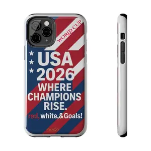 World Cup 2026 Phone Case  World Cup soccer USA Tough Case for iPhone 11 - 17