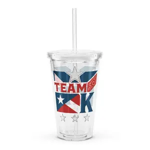 Team K Puerto Rico Clear Plastic Tumbler
