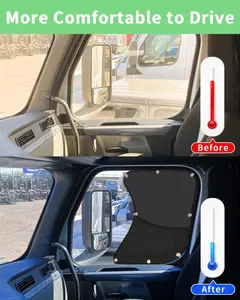 Side Window Sun Shade for Semi Truck Freightliner Volvo VNL International Trucks RV Accessories, Sunshade UV Protection, Keep Interior Cool