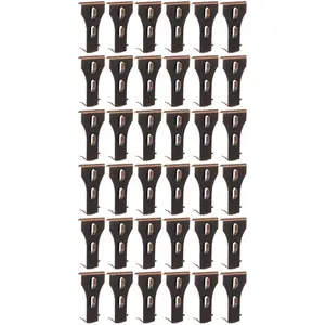 36 PCS Brick Clips - Heavy Duty Metal Wall Hangers for Bricks Wall Hanging, Brass Brick Hook Clip Fits Standard 2-1/2 to 2-3/4 Inch, No Drill Siding Clips for Indoor & Outdoor Decor