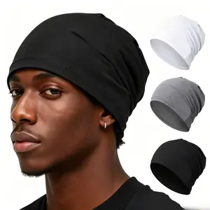 2PCS/3PCS Unisex Fashion Skull Cap, One Size Fits All, Ideal for Daily Wear, Sports, Sleeping & Outdoor Activities