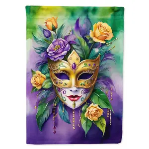Mask Mardi Gras House Flag