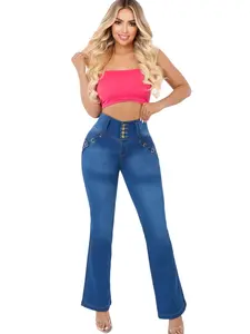 COLOMBIAN ILIANA WOMAN'S FLARE BUUT LIFTER JEANS