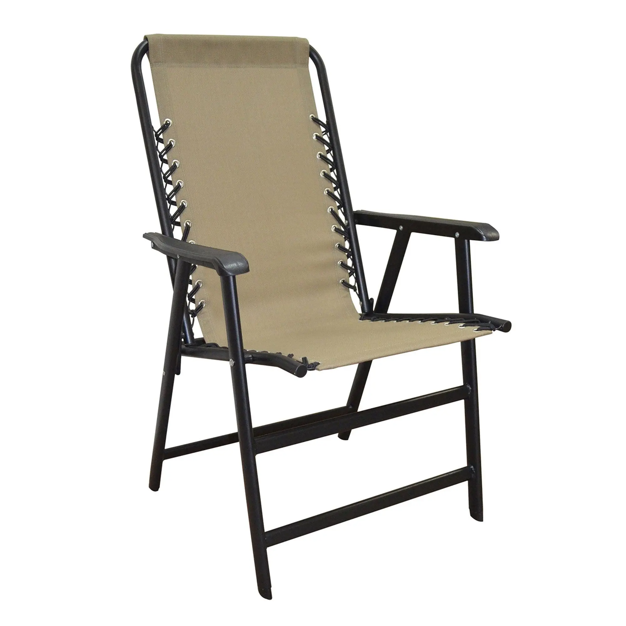Caravan Canopy Infinity Suspension Portable Folding Sports Chair, Regular, Beige Caravan Canopy Infinity Suspension Portable Folding Sports Chair, Regular, Beige