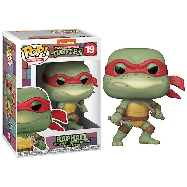 Funko Pop! Raphael Retro Toys, Teenage Mutant Ninja Turtles 19 Vinyl Figure in PopShield Protector
