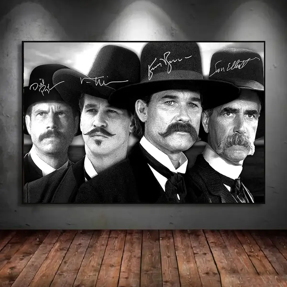 Tombstone Unframed Poster Canvas – Premium-Quality Artwork Perfect for Lounges, Home Decor Made In USA