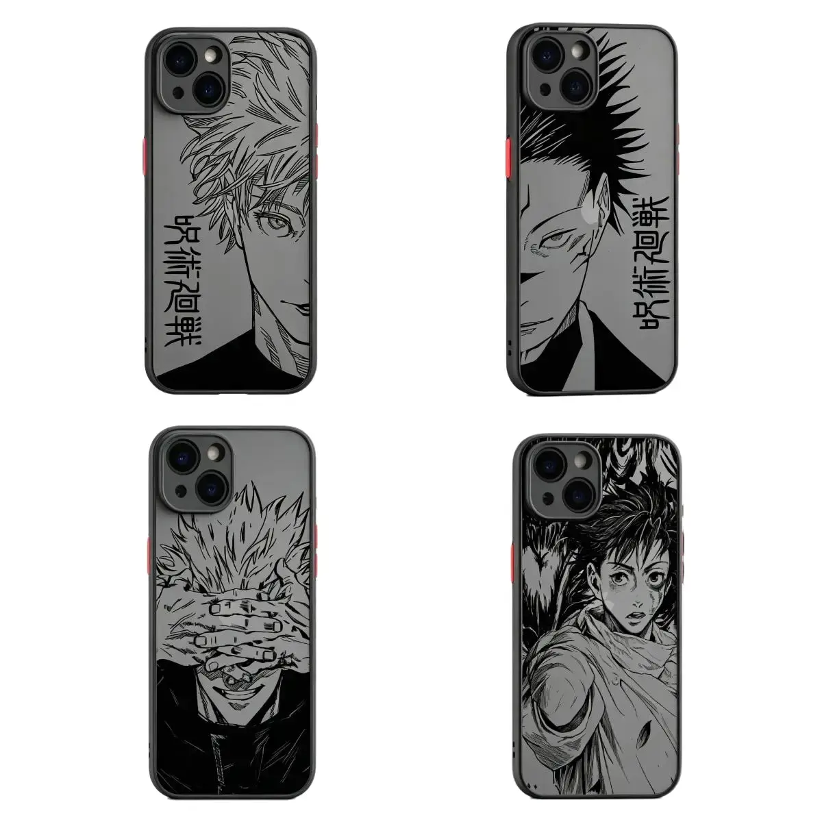 Anime Jujutsu Kaisen Phone Case Phone Case  for iPhone 17, 16, 15, 14, 13, 12, 11 Pro Air Plus ProMax and Samsung S26-S22 Samsung A54-Samsung A12 Ultra Plus shock-absorbing phone cases, fashionable gift.