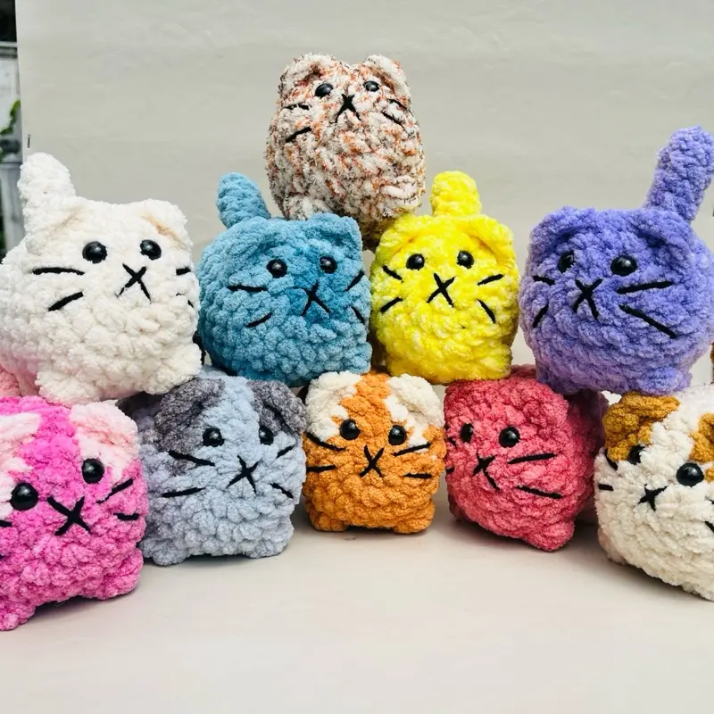Hand made crotchet amigurumi - Baby Kitty - assorted colors -sold individually